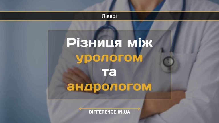 Різниця між урологом та андрологом