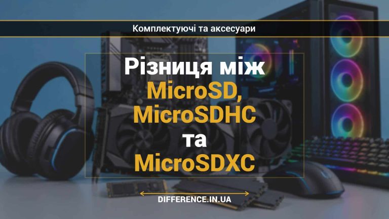 Різниця між MicroSD, MicroSDHC та MicroSDXC