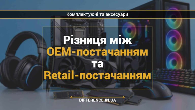 Різниця між OEM-постачанням та Retail-постачанням