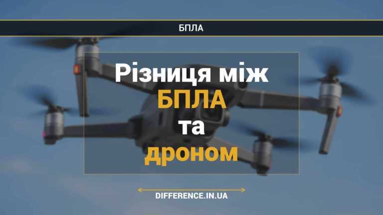 Різниця між БПЛА та дроном