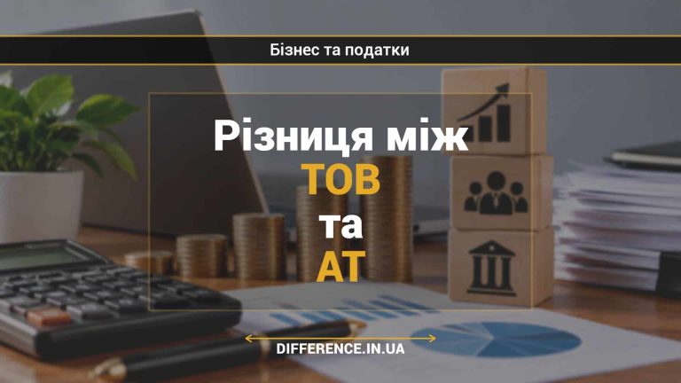 Різниця між ТОВ та АТ