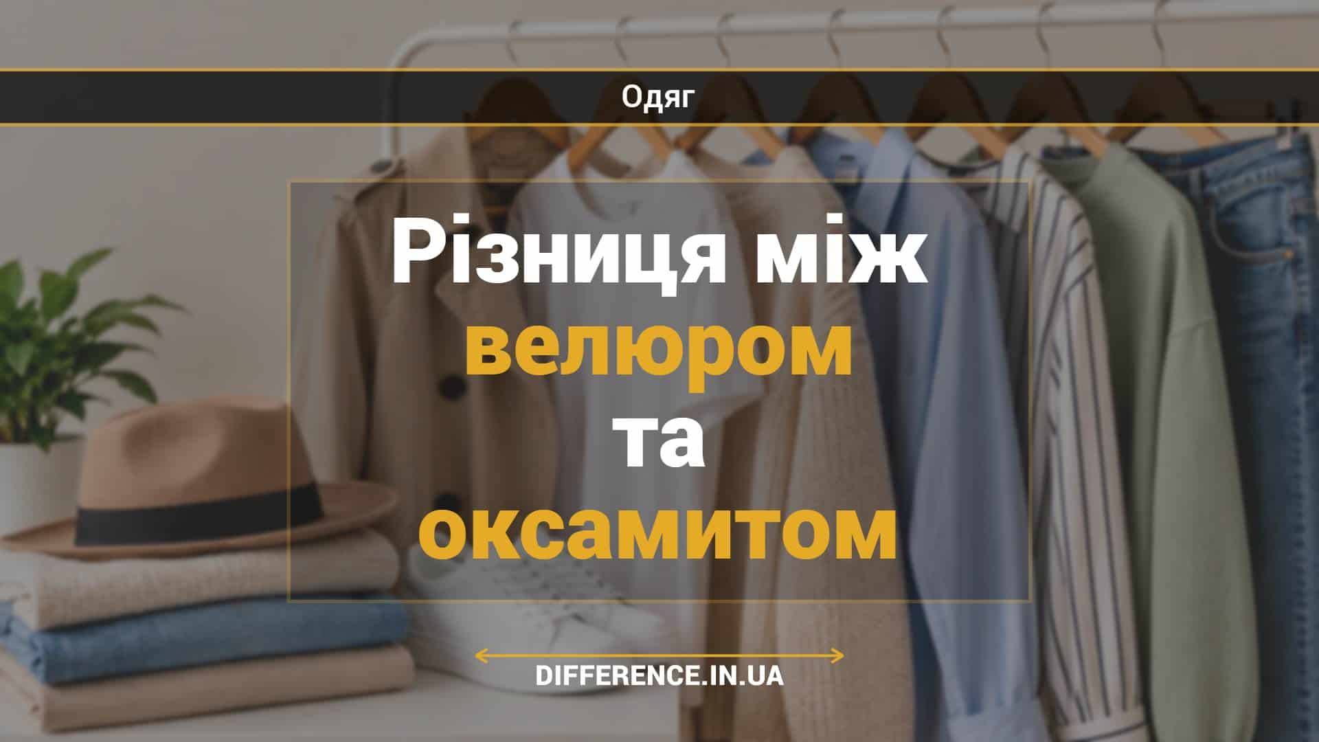 Різниця між велюром та оксамитом