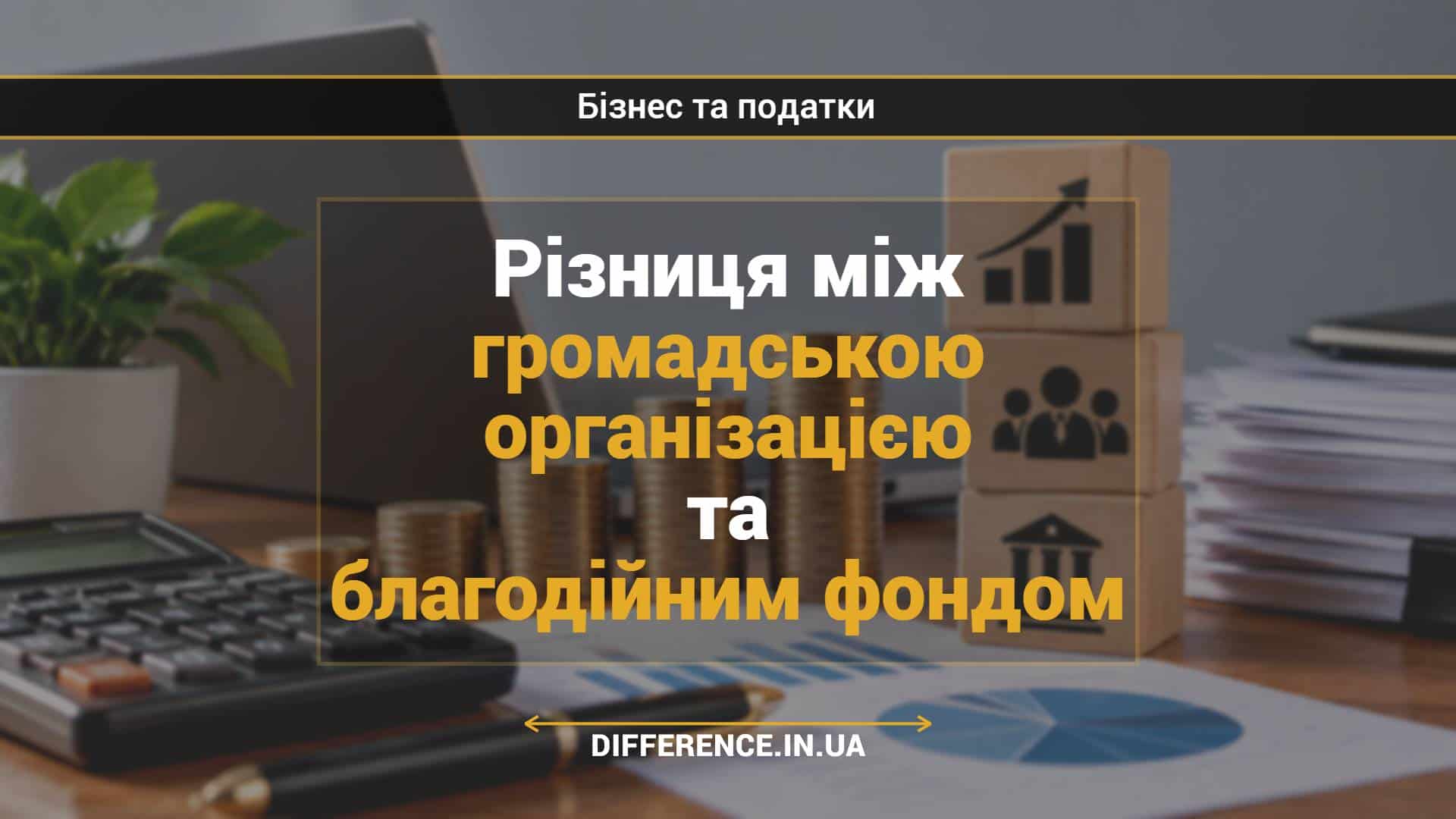 Різниця між громадською організацією та благодійним фондом