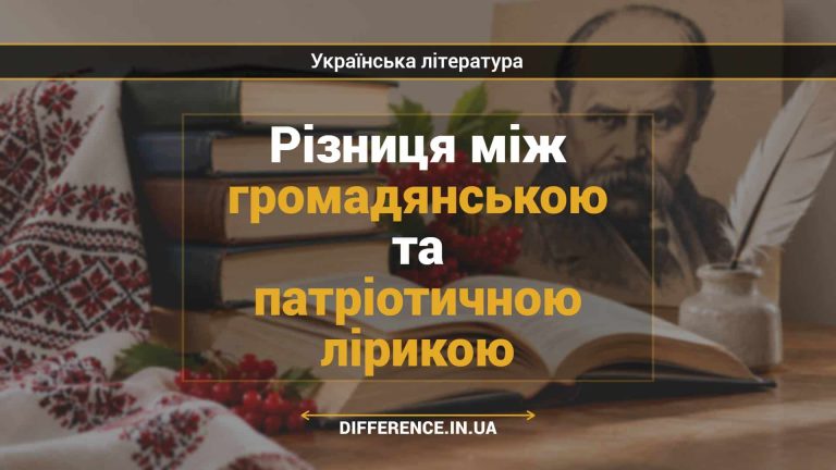 Різниця між громадянською та патріотичною лірикою