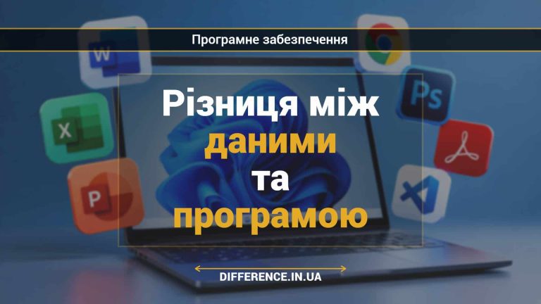Різниця між даними та програмою