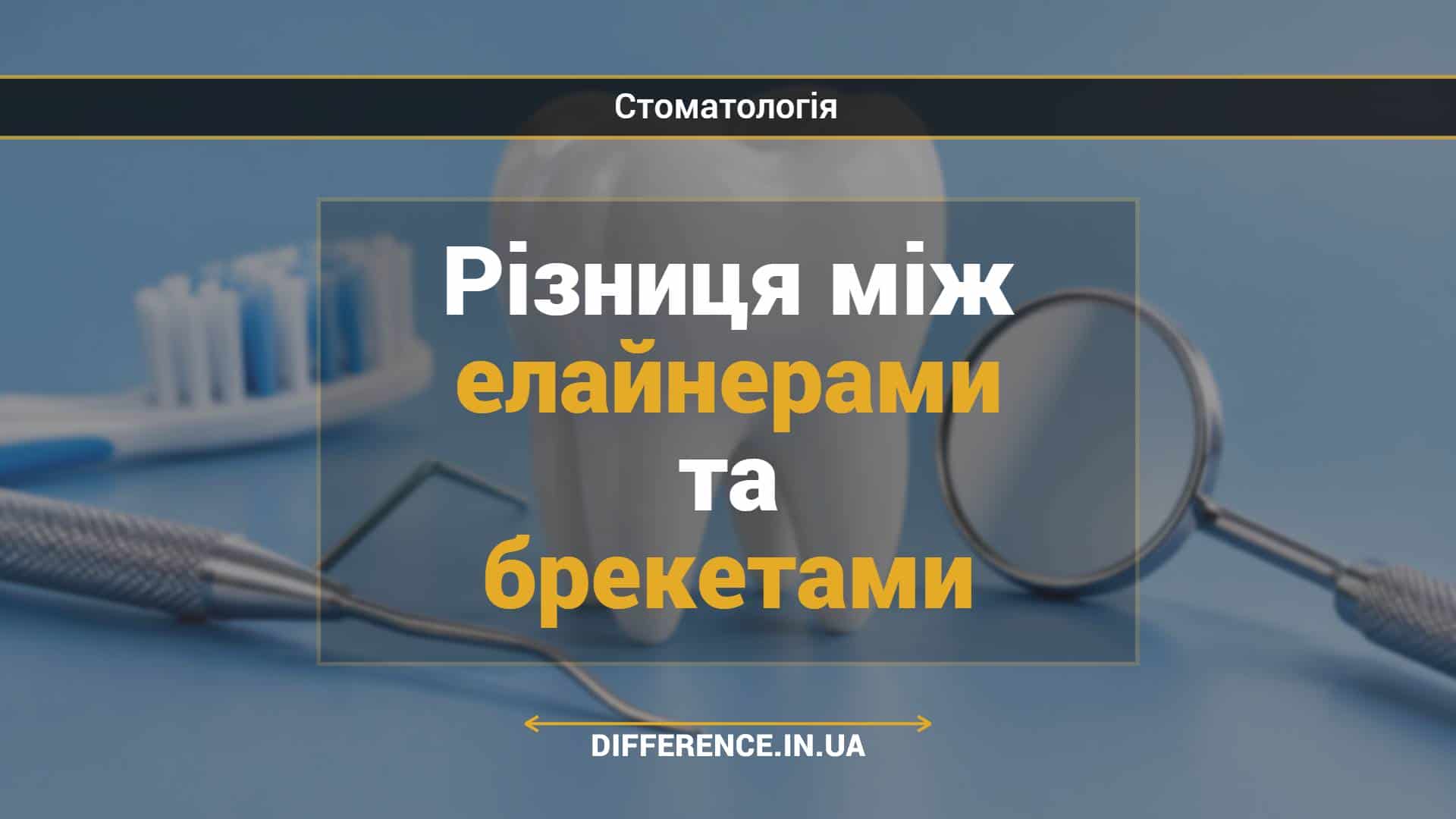 Різниця між елайнерами та брекетами