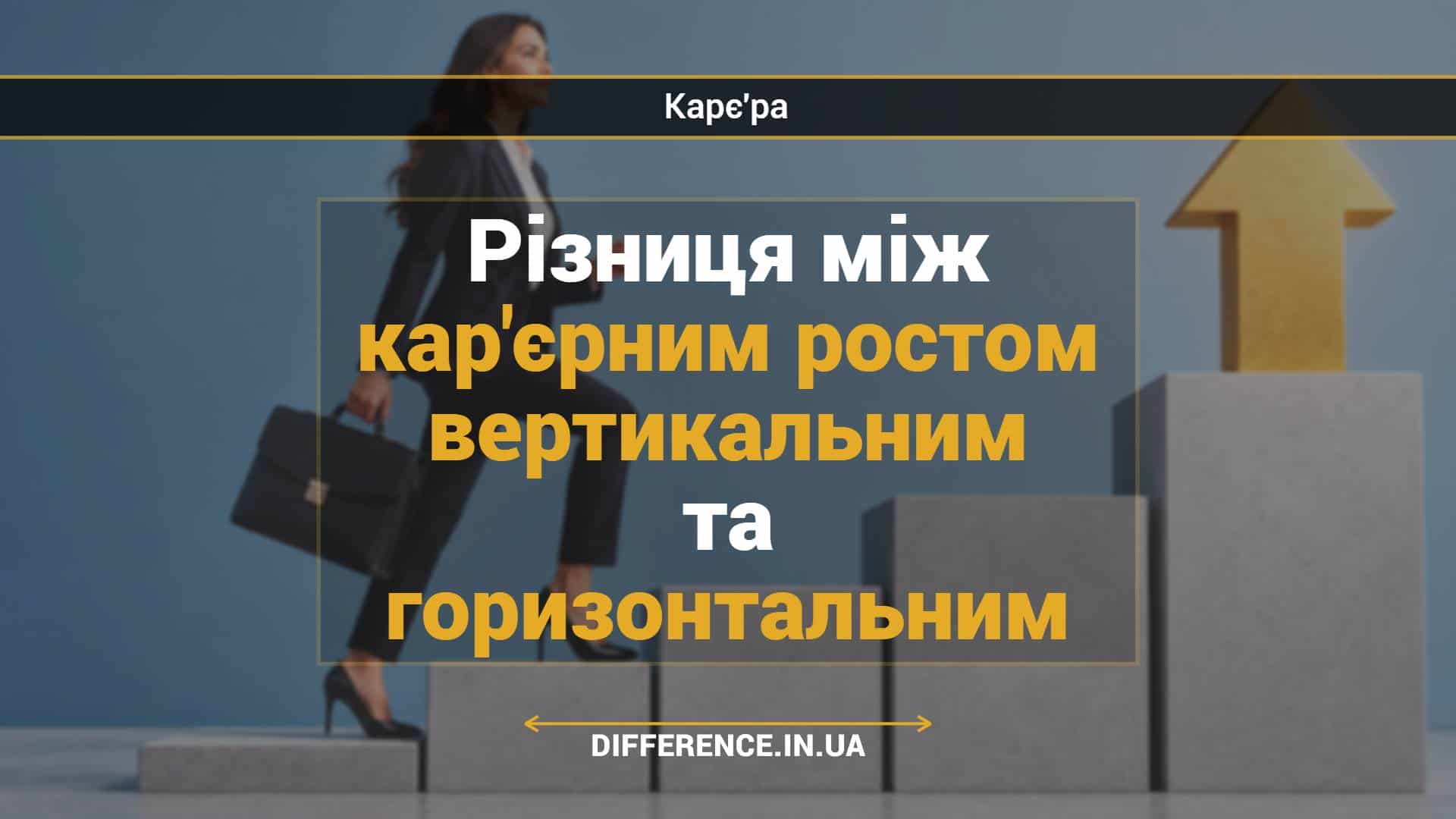 Різниця між кар'єрним ростом вертикальним та горизонтальним