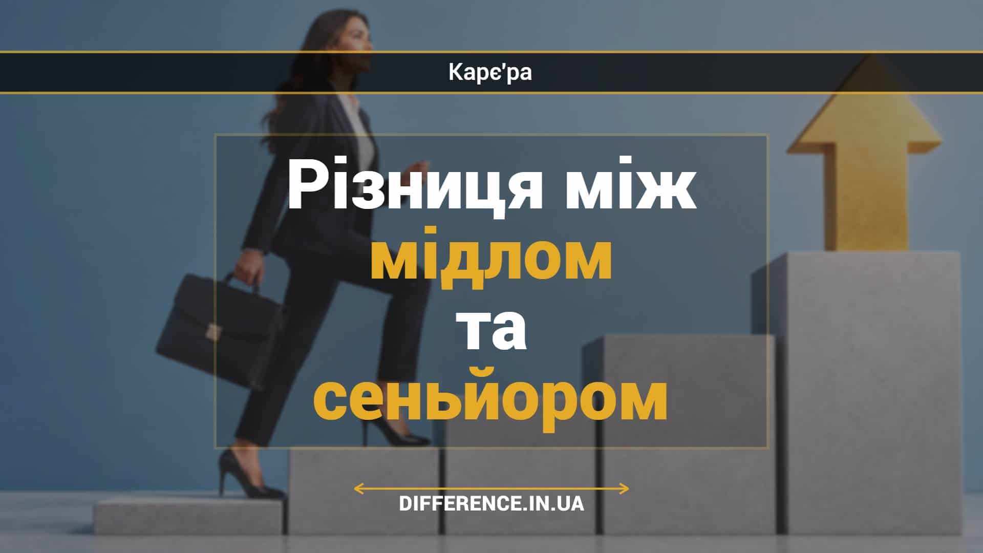 Різниця між мідлом та сеньйором