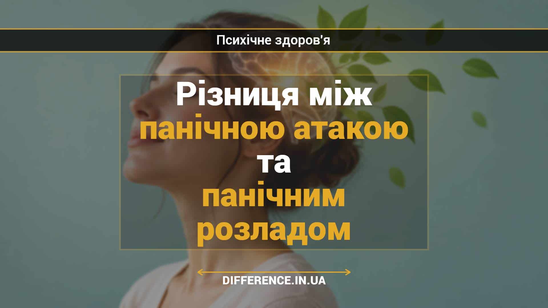 Різниця між панічною атакою та панічним розладом