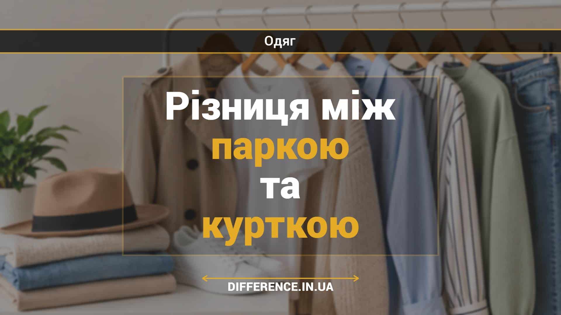 Різниця між паркою та курткою