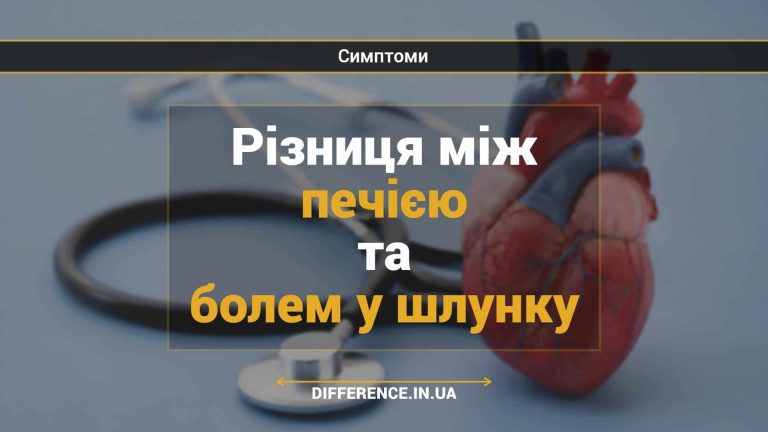 Різниця між печією та болем у шлунку