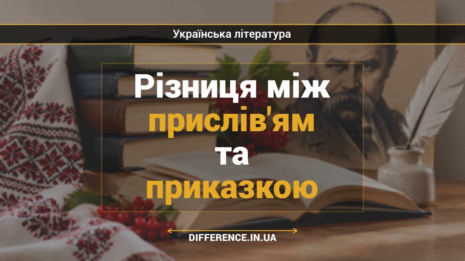 Різниця між прислів'ям та приказкою