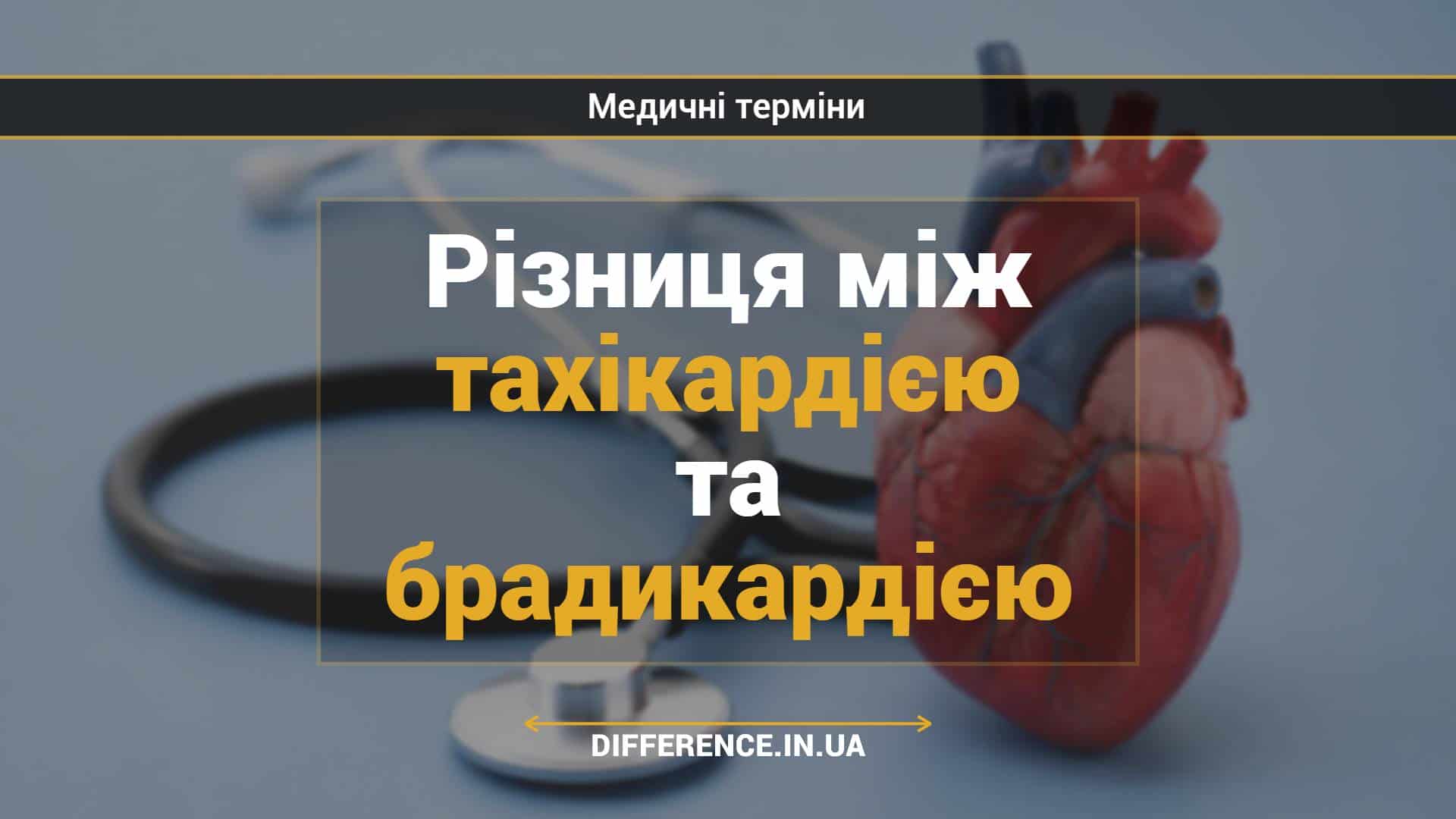 Різниця між тахікардією та брадикардією