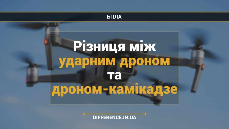 Різниця між ударним дроном та дроном-камікадзе