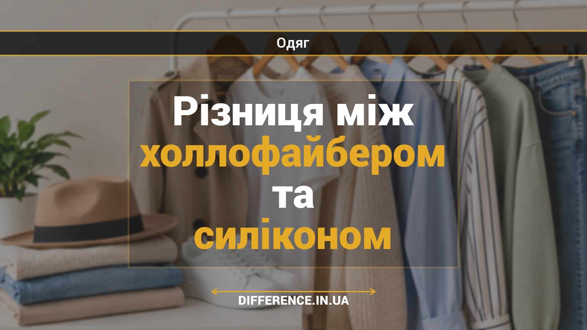 Різниця між холлофайбером та силіконом
