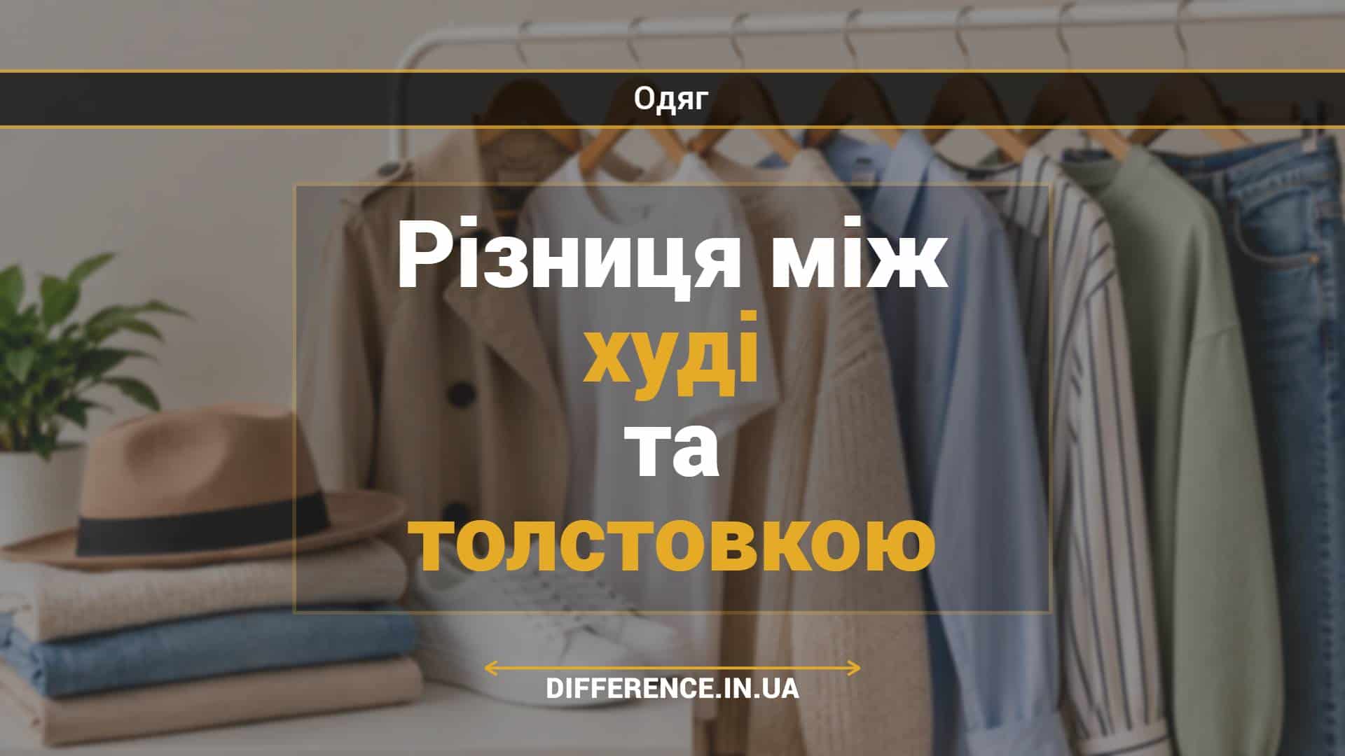 Різниця між худі та толстовкою