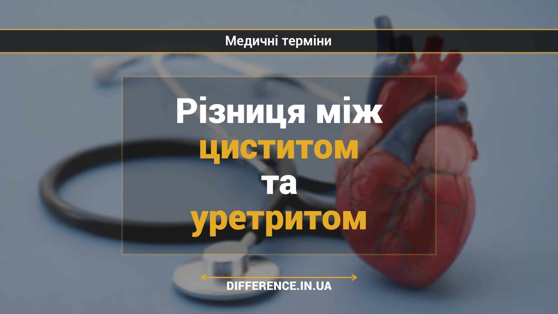 Різниця між циститом та уретритом