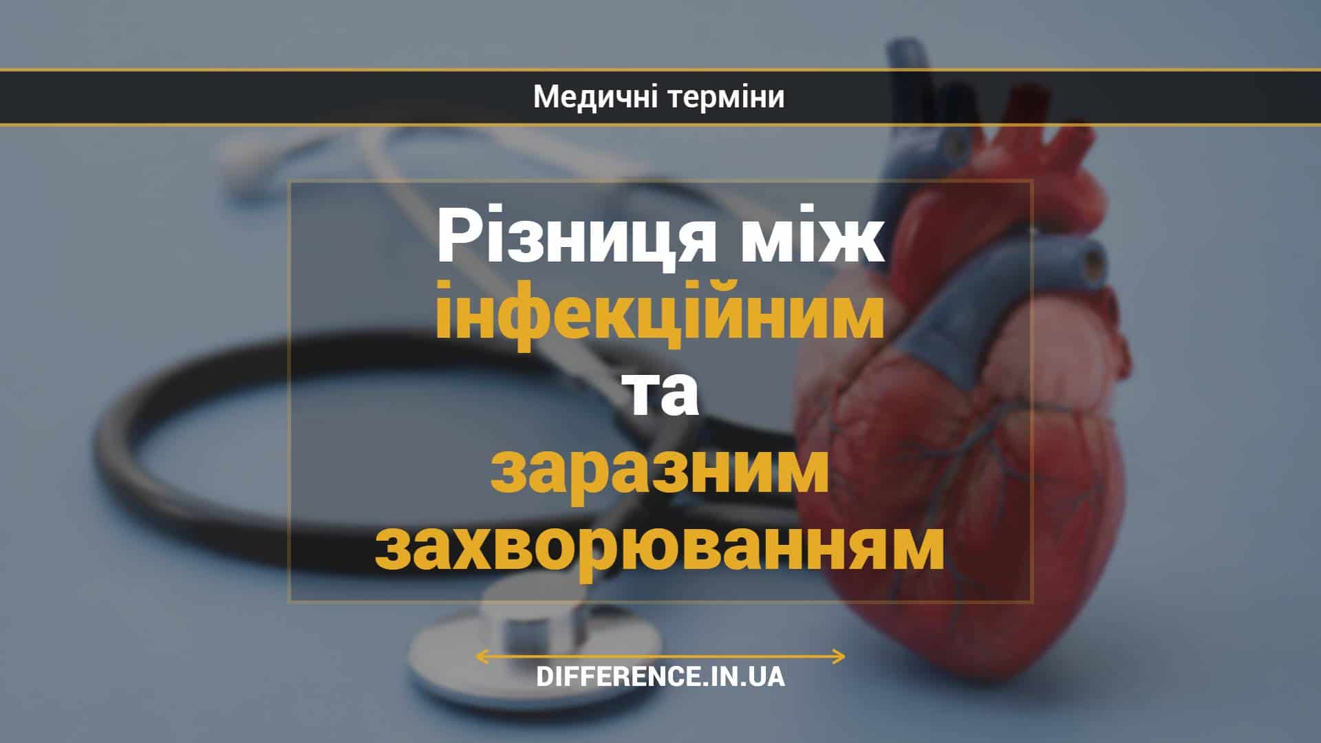 Різниця між інфекційним та заразним захворюванням